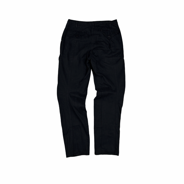 Stone Island 2004 Navy Spellout Cargo Trousers - Medium