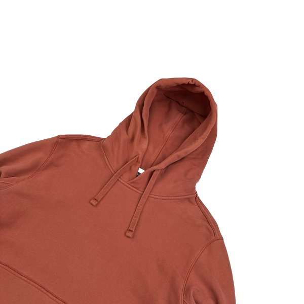 Stone Island Terracotta Cotton Pullover Hoodie - XL