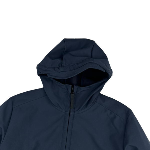 Stone Island Navy Hooded Soft Shell R Jacket - Small