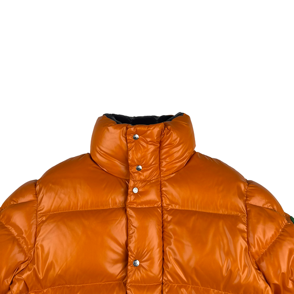 Moncler Dervaux Giubbotto Orange Down Filled Jacket - Medium