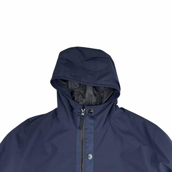 Stone Island 2023 Navy Soft Shell R eDye Technology Primaloft Lined Jacket - XL