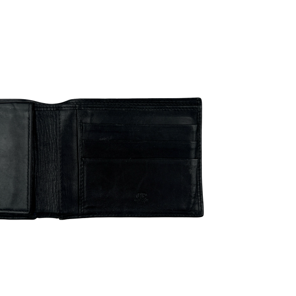 CP Company Black Real Leather Wallet