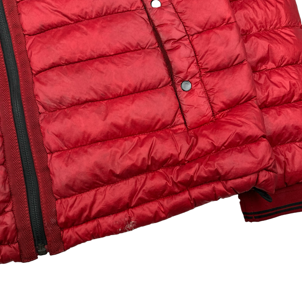 Stone Island 2013 Red Garment Dyed Down Puffer Jacket - Small