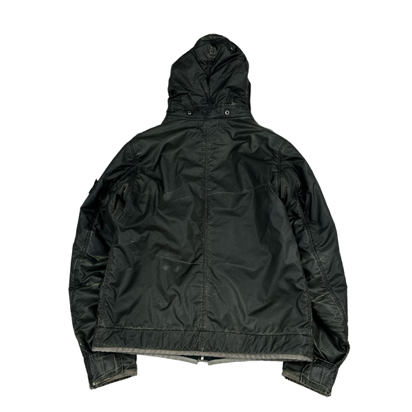 Stone Island 2010 Green Liquid Reflective Jacket - Medium