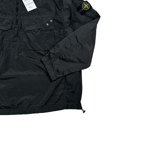 Stone Island 2025 Black Lightweight Multi Pocket Nylon Metal Smock Overshirt - XL