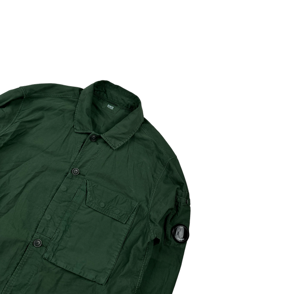 CP Company Green Cotton Overshirt - Small