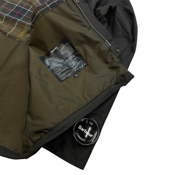CP Company x Barbour Brown Multi Pocket 500 Mille Waxed Jacket - Large, XL & XXL