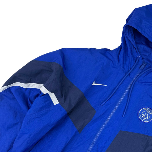 Nike Blue PSG Lightweight Hooded Zipped Jacket - Small