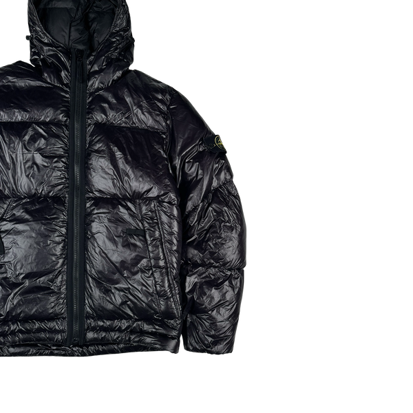 Stone Island 2017 Black Pertex Quantum Y Down Puffer Jacket - Medium