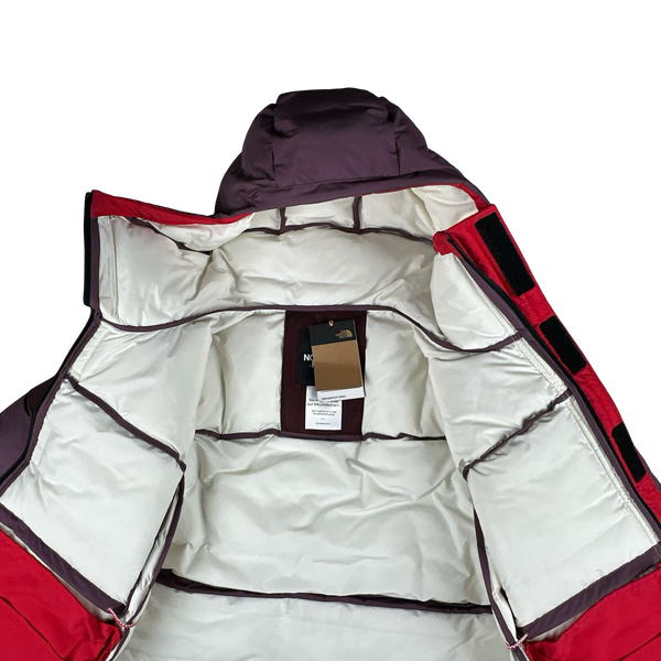 North Face Triple Baffle Parka Alpine Plum Mid Hooded Puffer Jacket - Medium