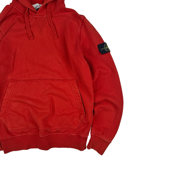 Stone Island 2019 Red Pullover Hoodie - Medium
