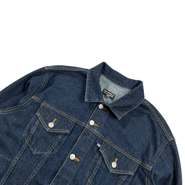 Ralph Lauren Polo Jeans Heavyweight Dark Wash Denim Jacket - Large