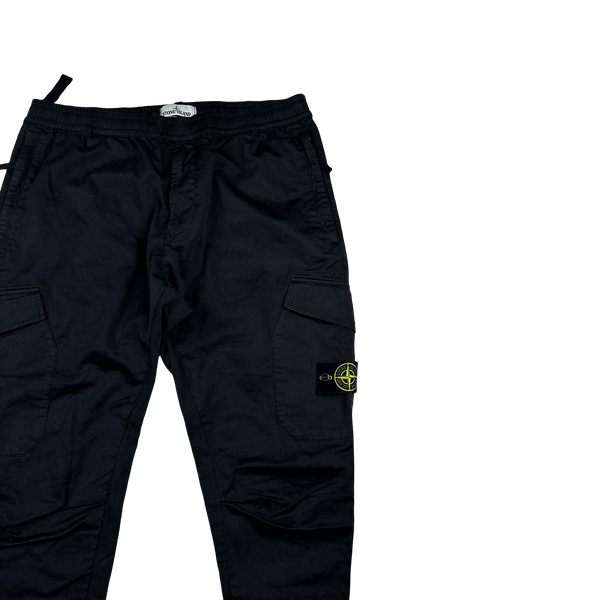 Stone Island 2020 Re T Black Cargo Trousers - 38"