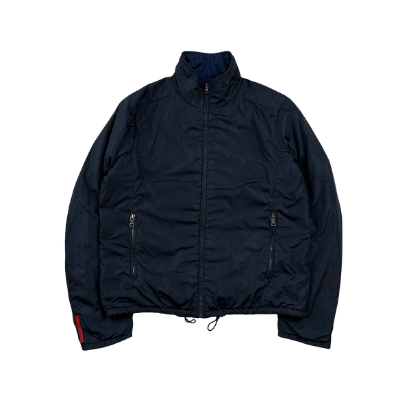 Prada Navy/Blue Reversible Jacket - Large