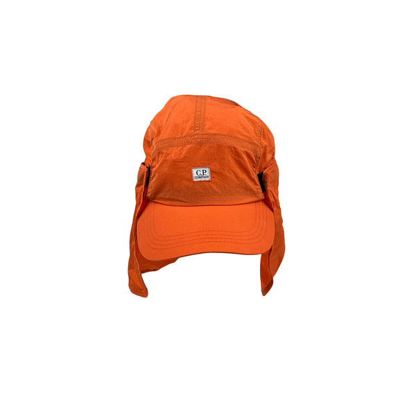 CP Company Orange Neck Flap Neck Chrome R Cap