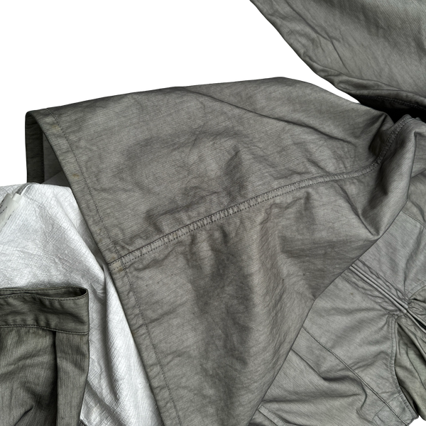 Stone Island 2008 Grey Tyveck Snowflake White Mesh Badge Jacket - Medium