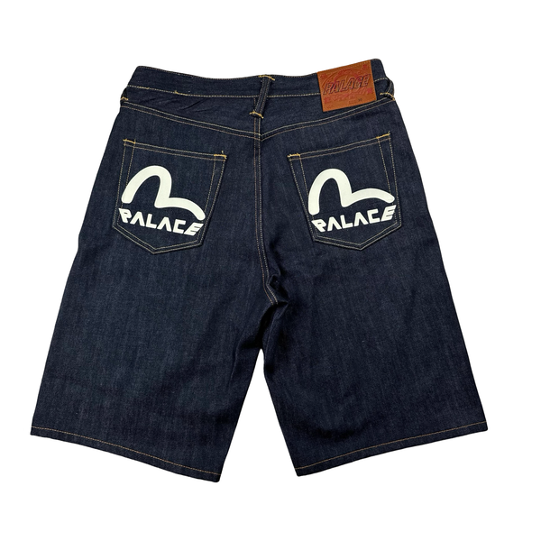 Palace X Evisu Print Denim Shorts - 30"
