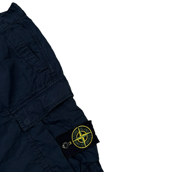 Stone Island SL Navy Cotton Cargo Shorts - 30"