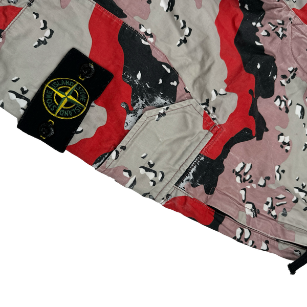Stone Island 2020 3C+PU Desert Camo Cargo Shorts - 31"