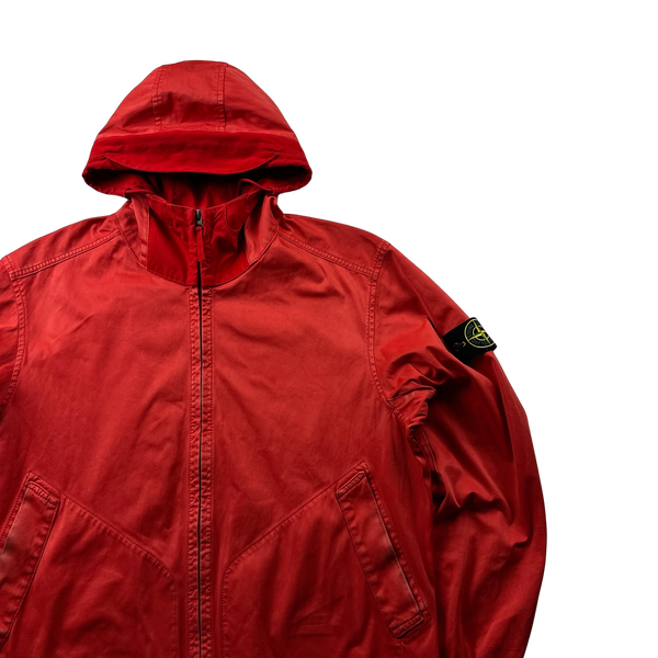 Stone Island Red David Jersey TC Hooded Jacket - XL