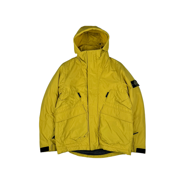 Stone Island 2018 Yellow Micro Reps Primaloft Lined Jacket - Small