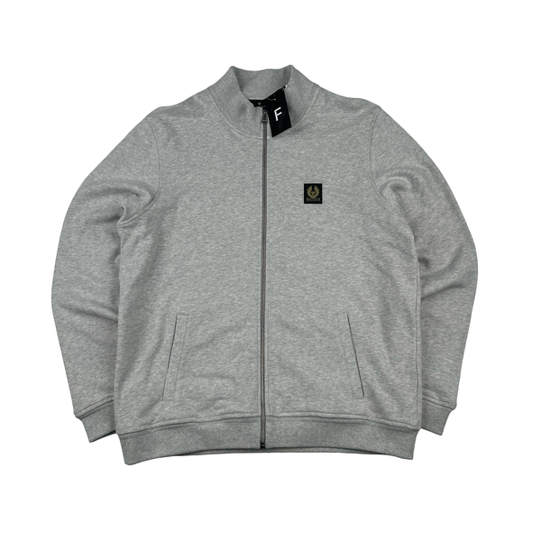 Belstaff Grey Zipped Cotton Jumper - XXL