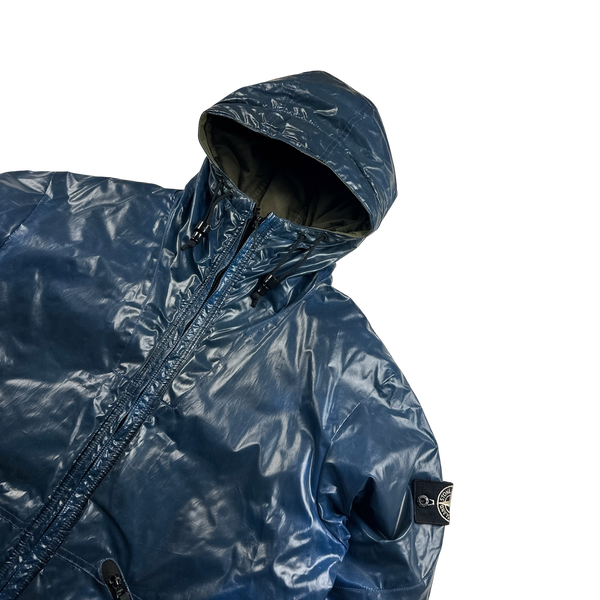 Stone Island 2009 Blue Colour Changing Ice Jacket - XL