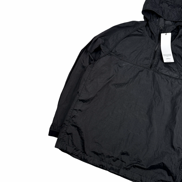 Stone Island 2022 Dark Grey Packable Nylon Metal Econyl Quarter Zip - Large