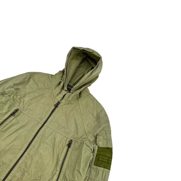 Stone Island 2009 Denims Green Cotton Mesh Pocket Emblem Lightweight Jacket - Medium