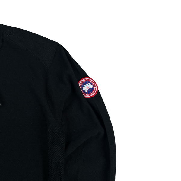 Canada Goose Black Knit Logo Crewneck Jumper - Small