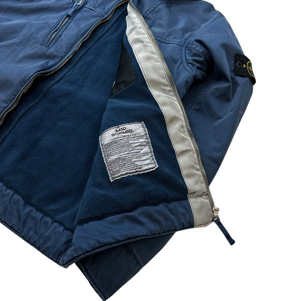 Stone Island Blue 2010 Raso Gommato Jacket - Medium