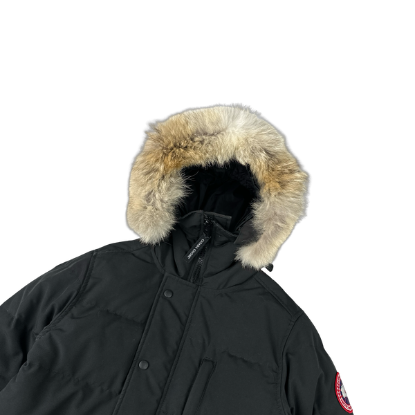 Canada Goose Black Premium Down Carson Coyote Fur Parka Jacket - XS