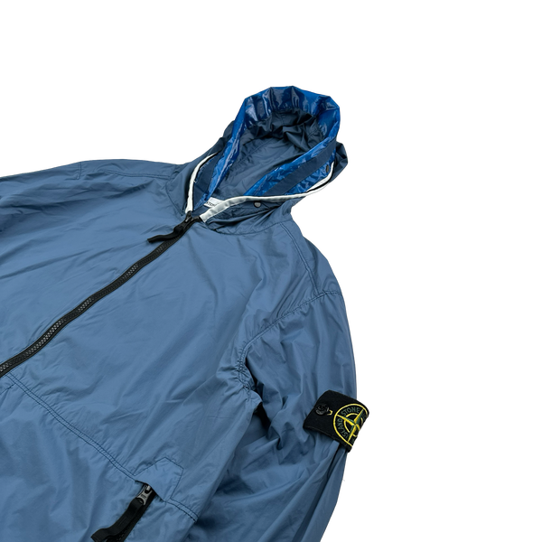 Stone Island 2022 Blue Nylon Skin Touch TC Jacket - Large