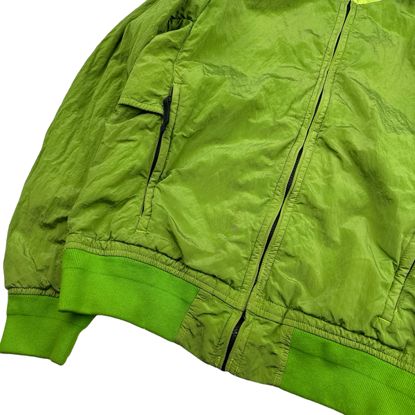 Stone Island 2016 Lime Nylon Metal Tyveck Shield Jacket - Medium