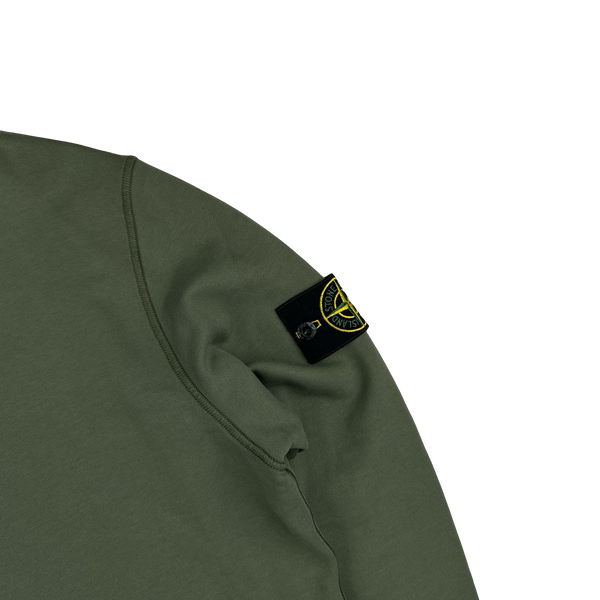 Stone Island 2020 Olive Green Crewneck Sweatshirt - Medium