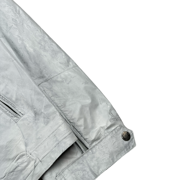 CP Company 2008 RARE White Hand Painted Mille Miglia Goggle Jacket - Large