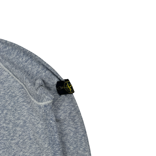 Stone Island 2015 Mottled Blue Marl Crewneck Cotton Knit - Large