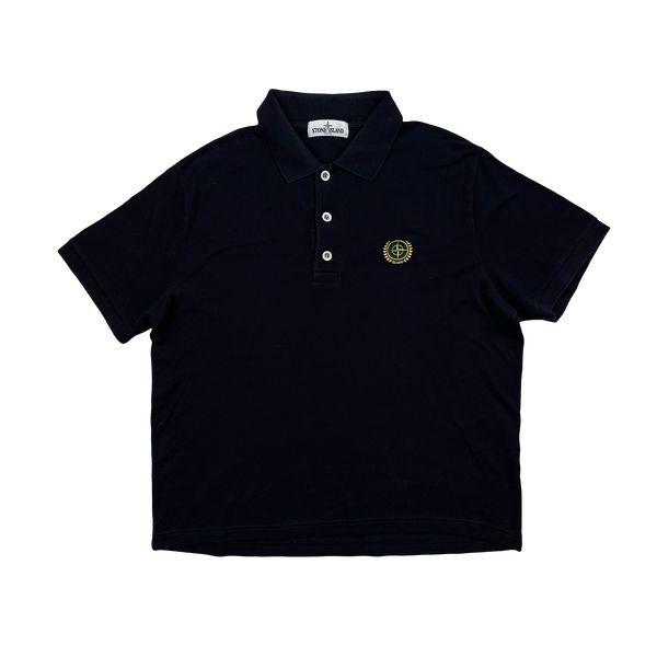 Stone Island 2012 Navy Cotton 30th Anniversary Polo Shirt - Medium