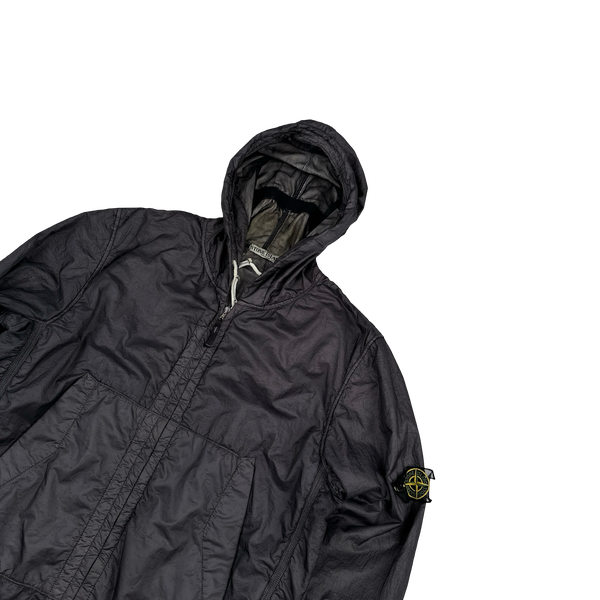 Stone Island 2008 Charcoal Hyper Light Mesh Badge Jacket - XL