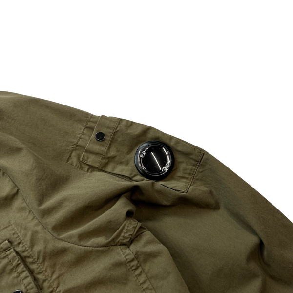 CP Company Khaki Zipped Lens Viewer Overshirt - XL