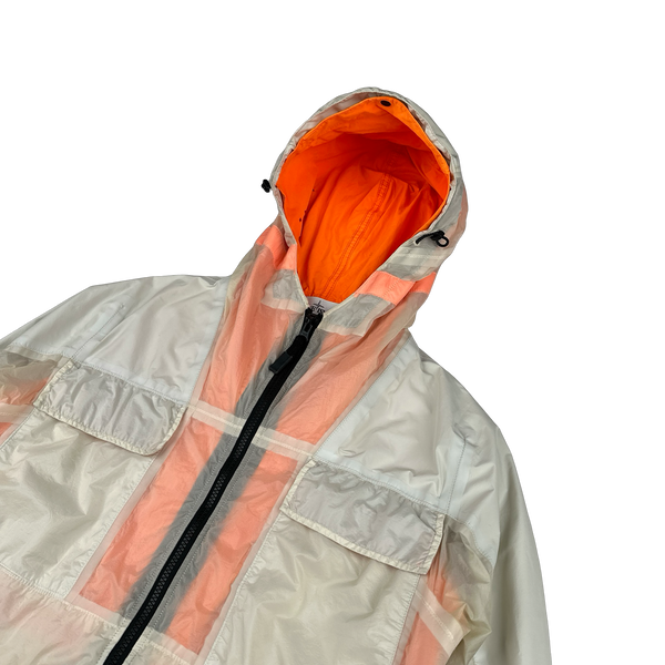 Stone Island 2016 Marina Reflective Spellout Mesh Dual Layer Jacket - Medium