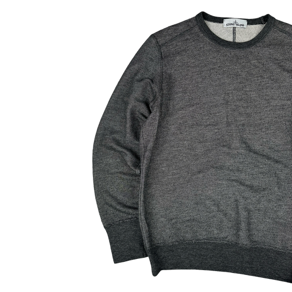 Stone Island 2015 Grey Cotton Crewneck - Medium