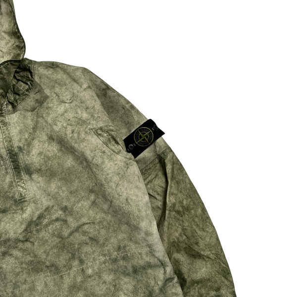 Stone Island 2020 Membrana+Oxford 3L Green Dust Colour Smock Jacket - Medium