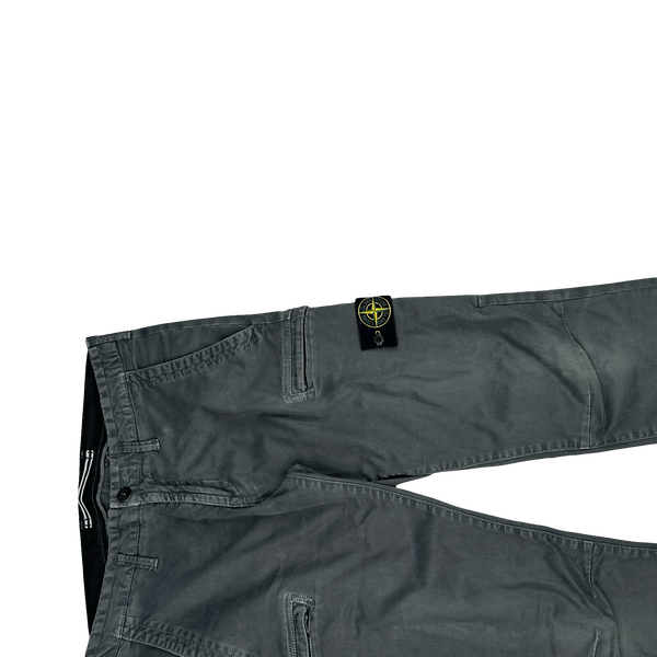 Stone Island 2019 Grey Cotton SK Cargo Trousers - 32"