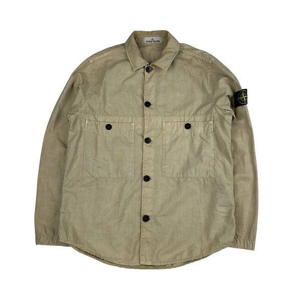 Stone Island 2021 Beige Cotton Overshirt - Small