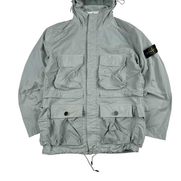 Stone Island 2017 Ice Blue David Tela Light TC Field Jacket - Large