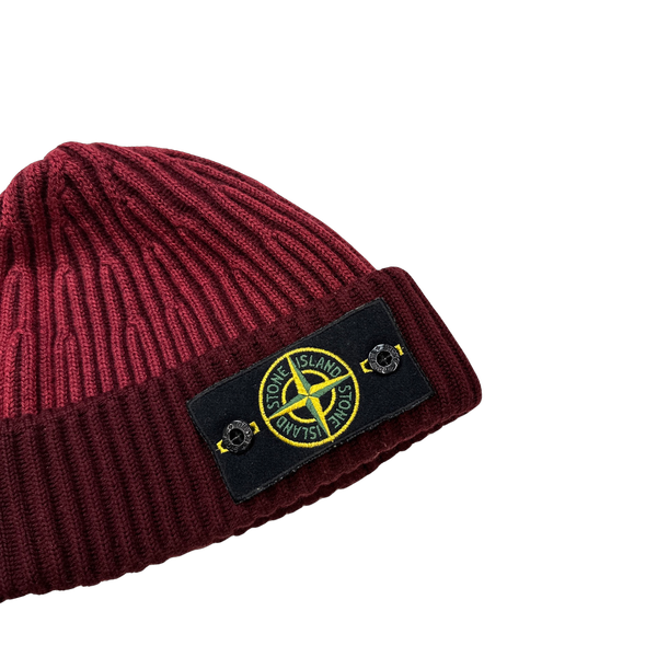 Stone Island 2012 Red Two Tone Beanie