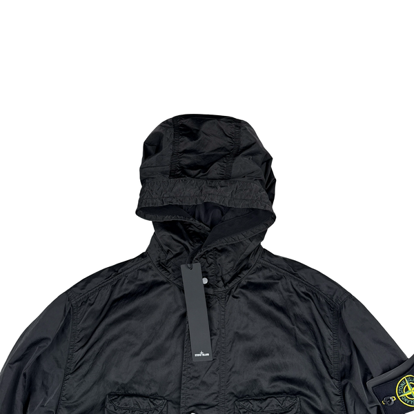 Stone Island 2021 Black Nylon Raso TC Multi Pocket Jacket - Medium
