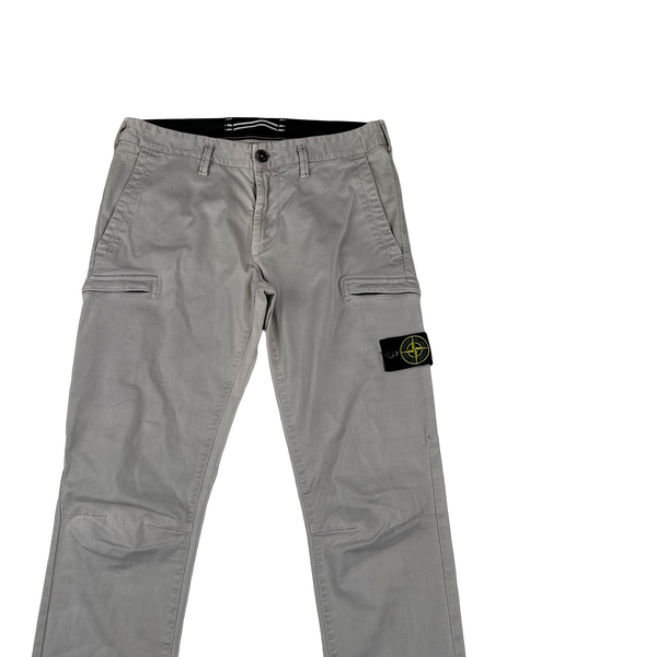 Stone Island 2020 Grey SK Cargo Trousers - 32"