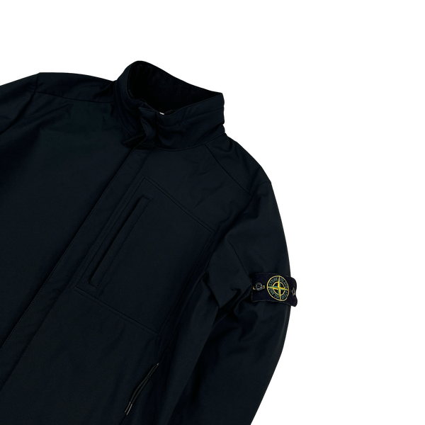 Stone Island 2016 Black Fleece Lined Soft Shell R Jacket - Large